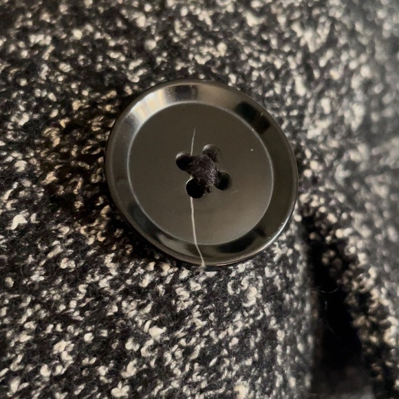 Banana Republic long wool blend grey gray coat jacket - Picture 7 of 8